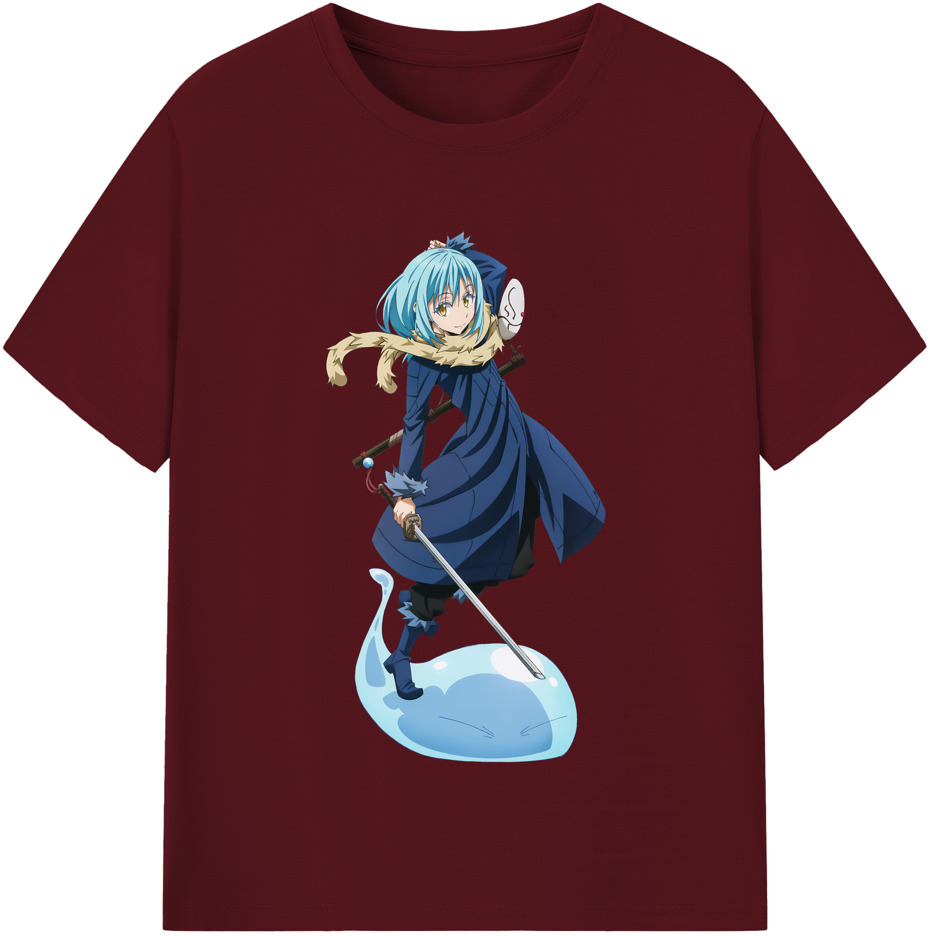 （画像用） 転スラ Regarding Reincarnated to Slime 綿100％半袖Tシャツ（フロントプリント）